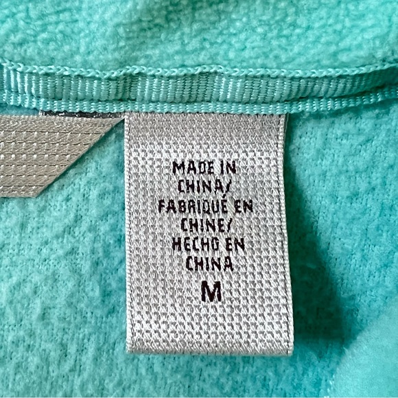 IZOD Women’s 1/4 Zip Aqua Polar Fleece Top Size Medium EUC - Picture 10 of 12